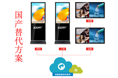 KIKIHU快狐信息发布显示屏采用麒麟统信系统国产化替代方案