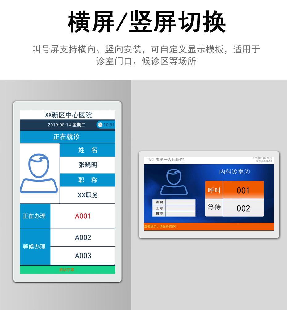 快狐医院诊室叫号显示屏(图1)